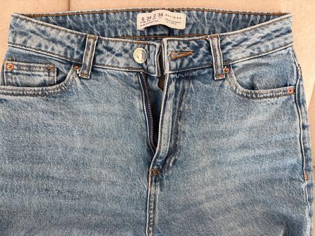 Rovné rifle a vysokým pásom, primark,34