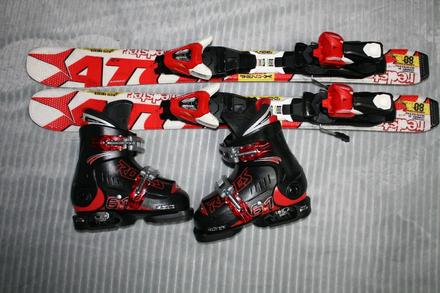 Lyže atomic redster 80 cm , hadia koža, atomic,80-89 cm