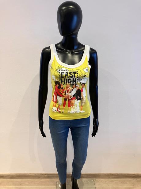 Žlté tričko high school musical (xs), disney,xs