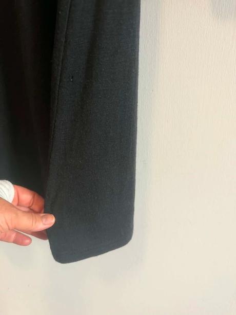 Čierne úpletové šaty pohodlné a elastické, xl