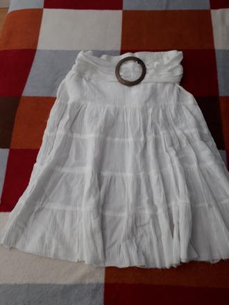 Sukňa biela  - č. 38, s