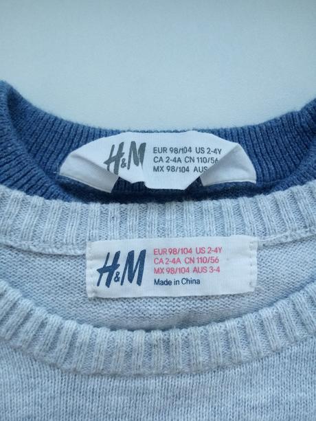 Tenke svetriky, h&m,98