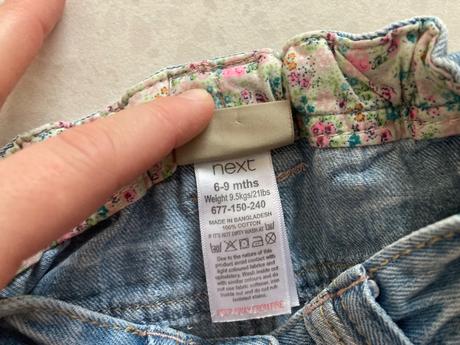 Riflová minisukňa, next,74