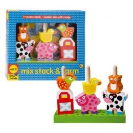 Drevená hračka farma, 