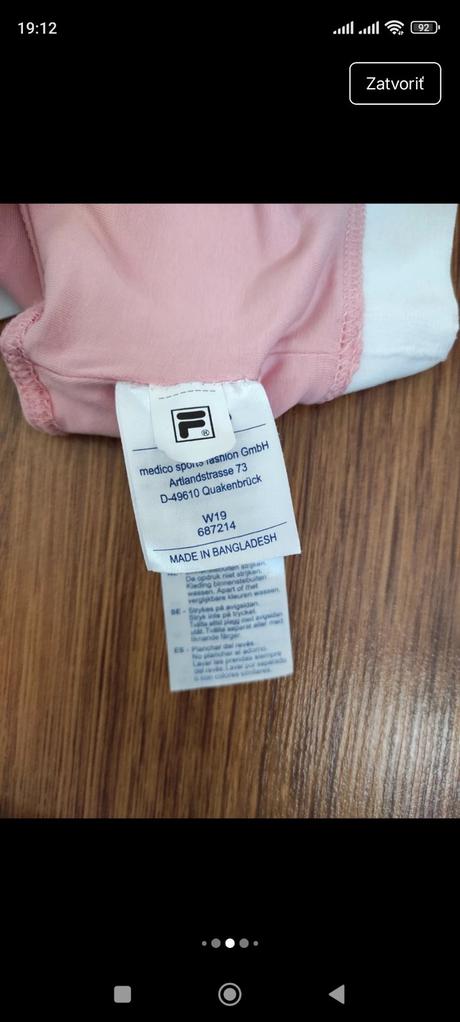 Športová podprsenka fila, fila,xs