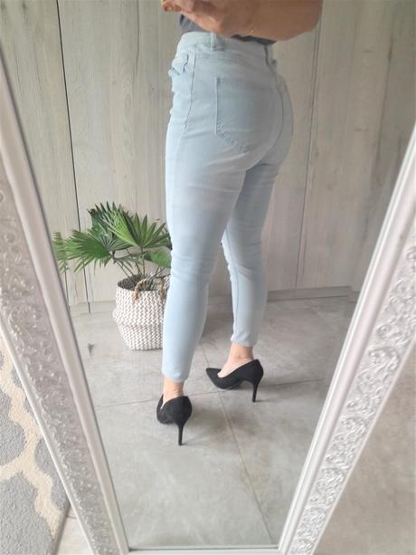 Klasické bledomodré skinny-38, 38