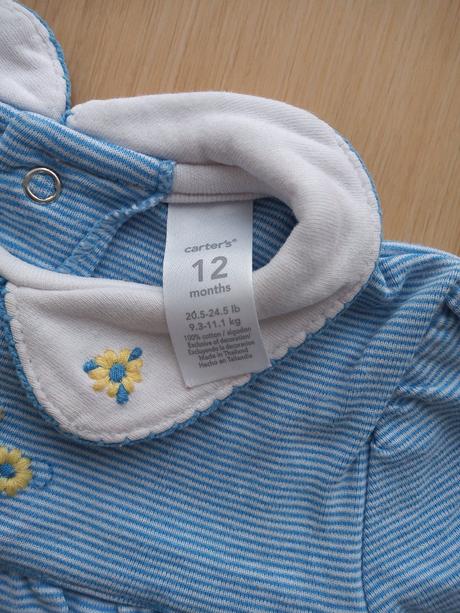 Pásikavé šaty s golierom, carter's,80