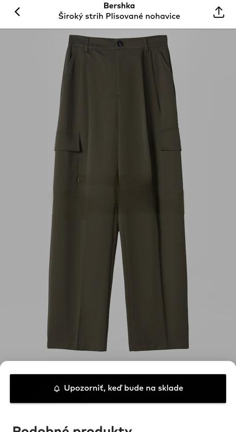 Elegantné nohavice, bershka,36