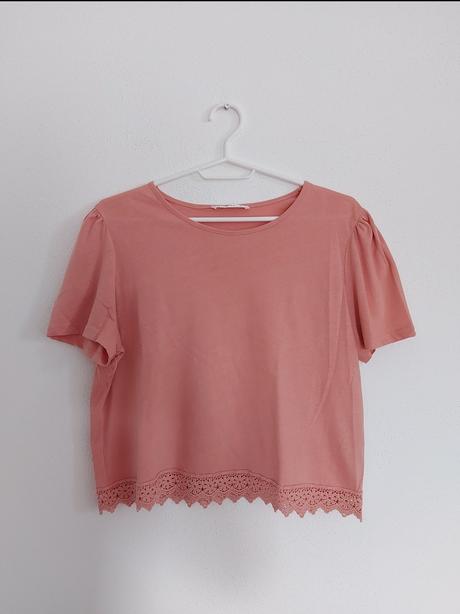 Crop voľné tričko, top, terranova,m