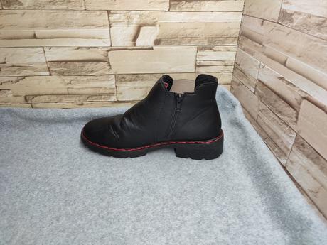 Rieker 40 - dámske čierne zateplené topánky 2, rieker,40