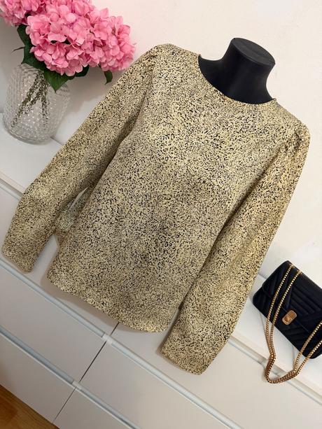 H&m - elegantná béžová blúzka, h&m,l