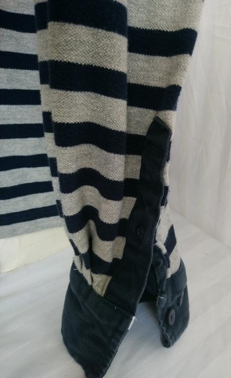 Pánske modro sivé tričko, casual, l