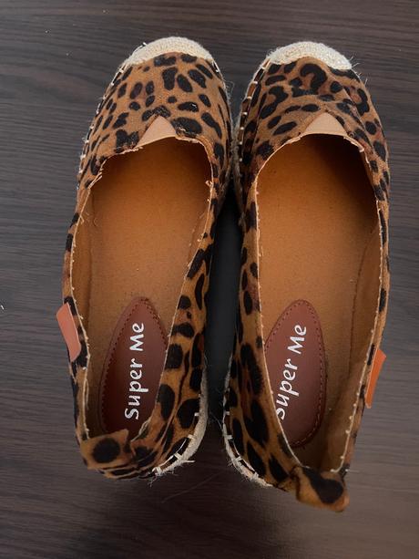 Štýlové leopardie espadrilky super me, 38