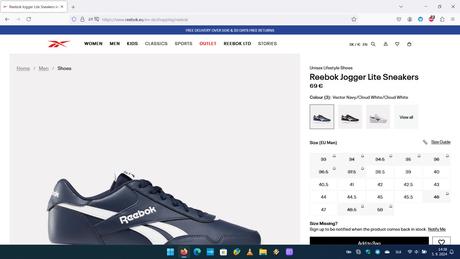 Reebok classic rapide, reebok classic nylon, reebok,42