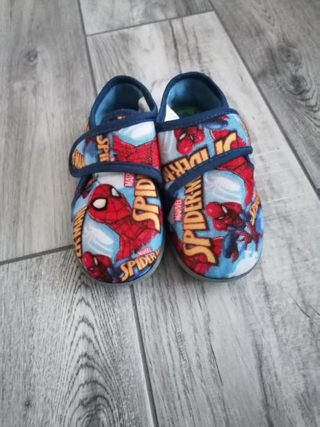 Teplé papučky spiderman - 28 + ortopedické vložky, 28