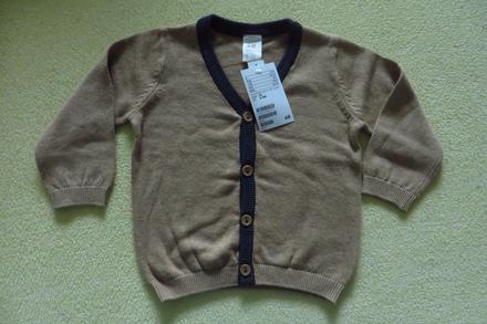 Svetrík pre malého frajera - veľ. 74 - nový, h&m,74