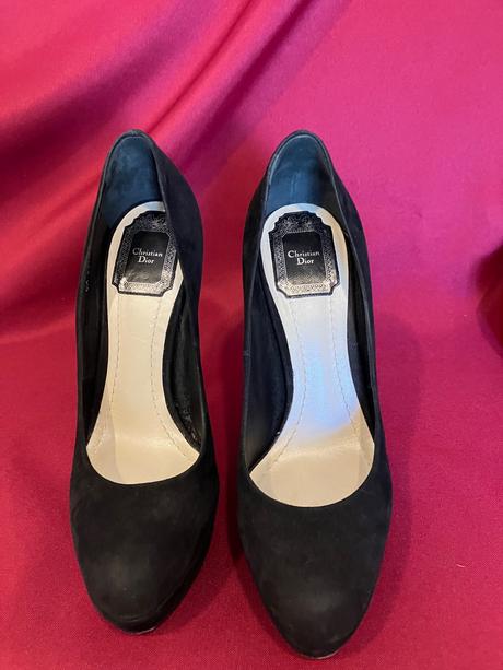 Lodičky z brúsenej kože christian dior 37, dior,37