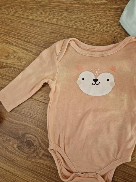 Dievčenské bavlnené body s dlhým rukávom veľ. 62, reserved,62