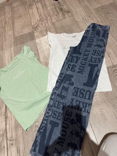 Široké nohavice, h&m,158