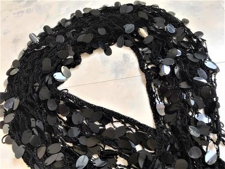 Spoločenská trblietavá šatka na krk, 