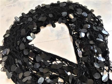 Spoločenská trblietavá šatka na krk, 