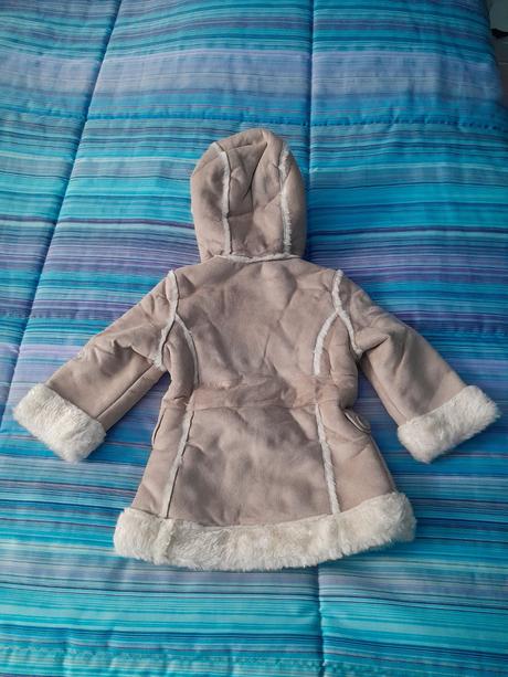 Detský kožúšok s kapucňou, palomino,92