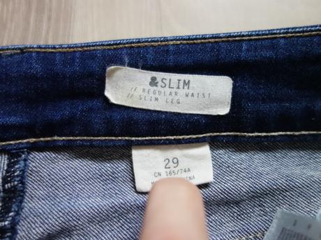 Mäkké dámske rifle h&m-slim č.29, h&m,m