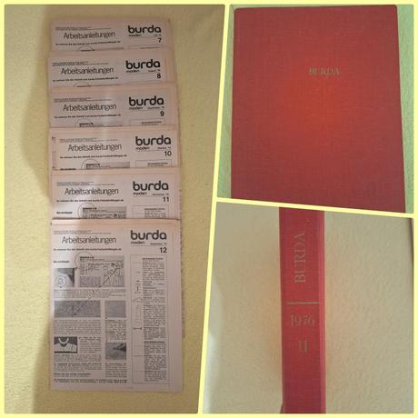 Zväzok retro burdy 1976 (2. polrok, čísla 7-12), 
