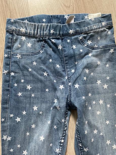 Riflove leggins hviezda 8-9 rokov, h&m,134