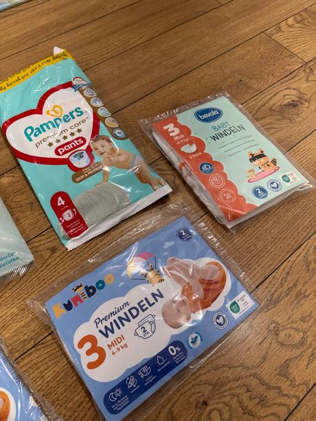 Mix prémiových plienok, pampers,7 kg - 18 kg