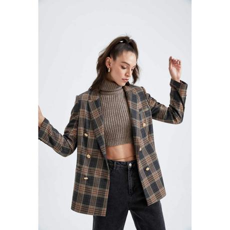 Vintage kárované sako - s, 36