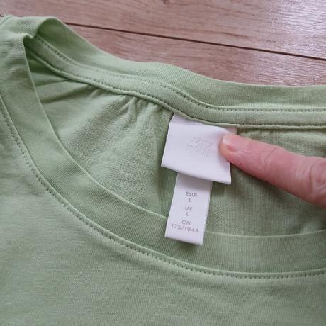 Bledozelené dámske tričko s nápisom h&m, h&m,l