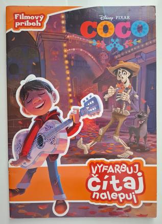 Knižka disney pixar "coco" s nálepkami,