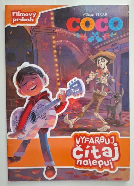 Knižka disney pixar "coco" s nálepkami,