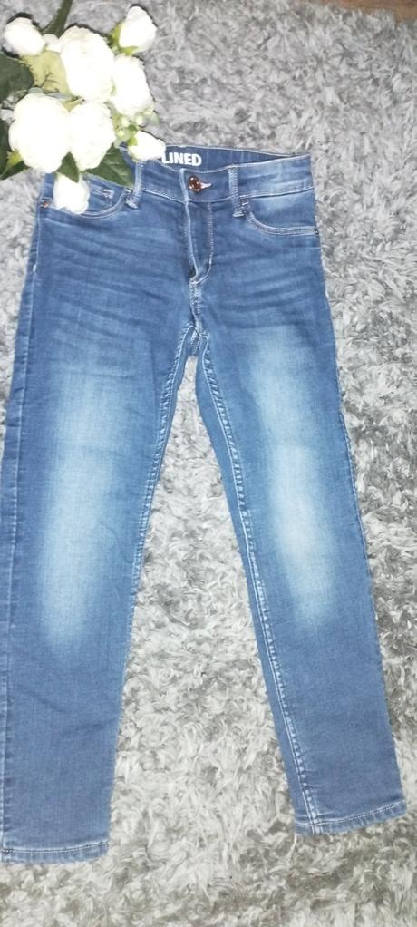 Zateplené rifle, denim,116