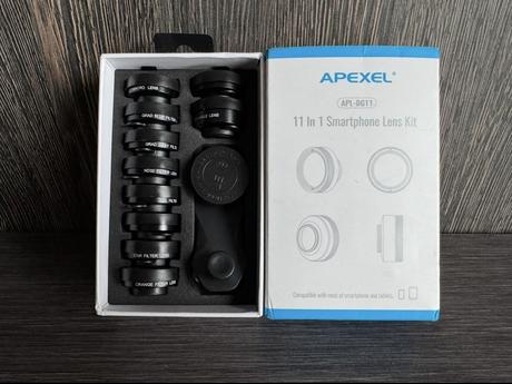 Súprava objektívov pre smartfóny - apexel apl-dg11, 