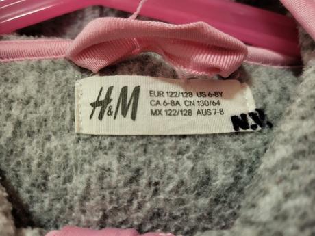 Prechodná šedá mikina, h&m,122