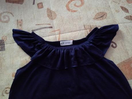 Modry top na leto 122/128, h&m,122