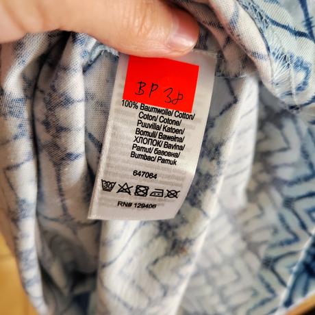 Bavlnený vzorovaný top na ramienka bonprix veľ. s, bonprix,s