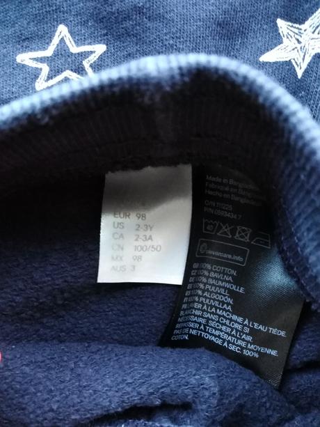 Hviezdičkova súprava, h&m,98