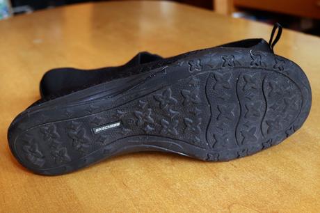 "látkové" balerínky skechers, skechers,40