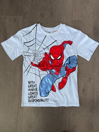 Tricko spiderman, h&m,134