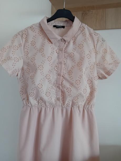 Pudrove košeľové šaty, esmara,36