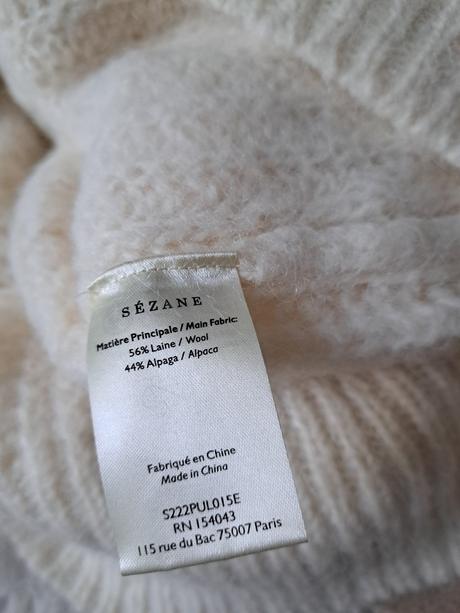 Sveter sezane s (100perc. vlna), s