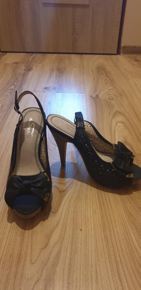 Čierne sandálky, 36