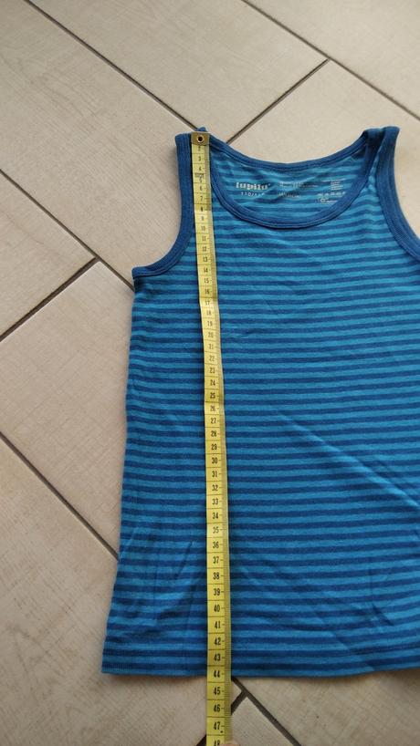 Pruhované modré tielko, lupilu,110