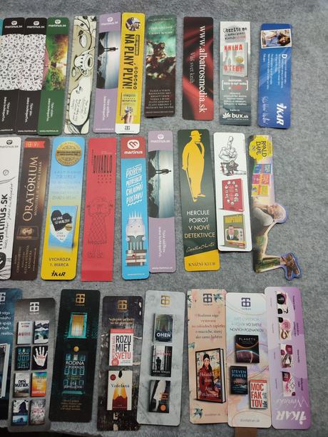 Záložky do kníh - martinus a iné,