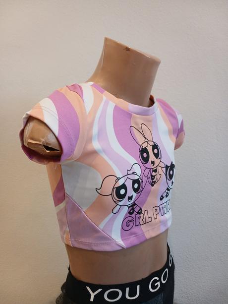 Dievčenský crop top powerpuff girls (116), 116
