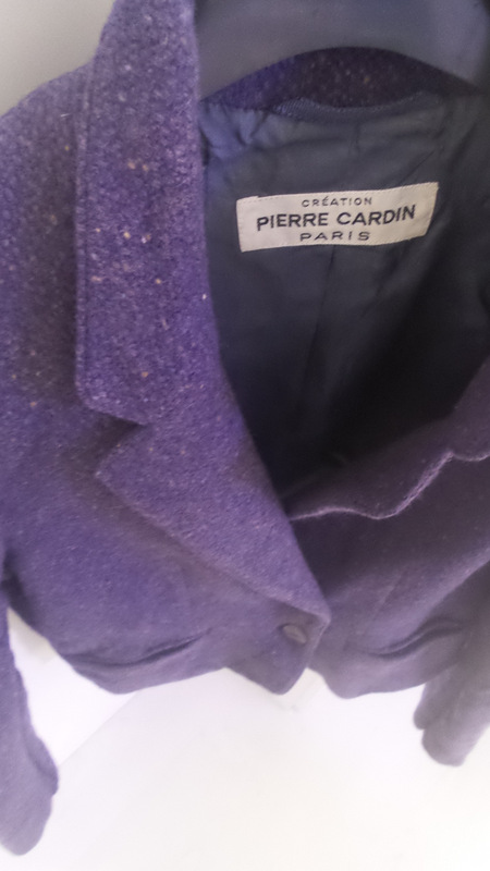 Teplejsie fialove sako pierre cardin , 38