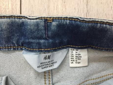 Chlapčenske riflove kratasy 11-12 rokov, h&m,152